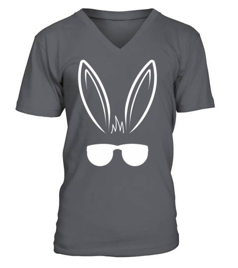 Easter Bunny Sunglasses Cool Easter Peeps V-Neck T-shirt