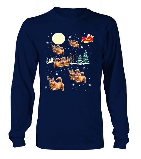 Corgi Christmas Long sleeved Unisex