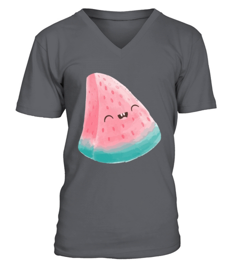 Kawaii Watermelon Men's V-Neck T-shirt