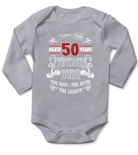 Aged 50 years vintage dude Long Sleeve Baby One-Piece
