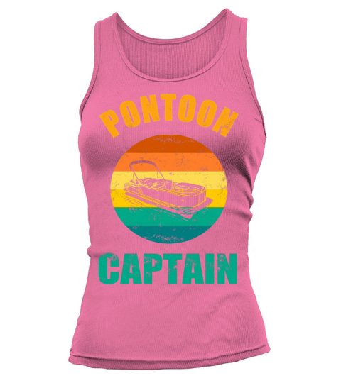 Pontoon Boat Captain Retro vintage gift Women's Tank Top