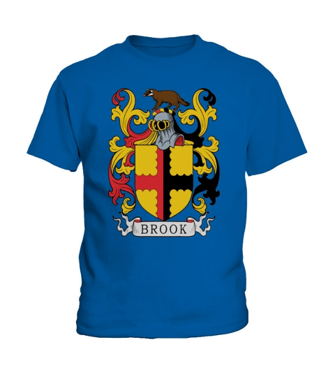 Brook Family Crest (Norton Priory) British Family Crests II Kids T-Shirt