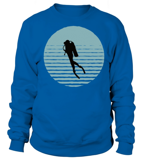 Divers Vintage, diving sea ocean boat diver Men's Sweatshirt