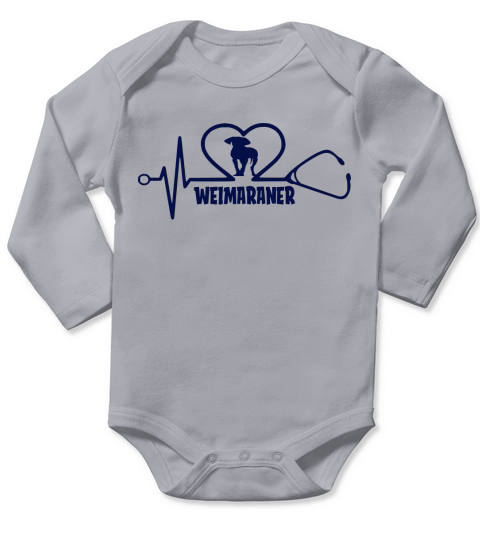 Weimaraner Nurses Doctors Stethoscope Classic For Dog Lover 2020 - Unisex Long Sleeve Long Sleeve Baby One-Piece