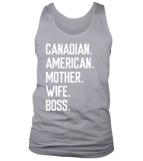 Canadian American Mom Mothers Day Wife Canada Men's Tank Top