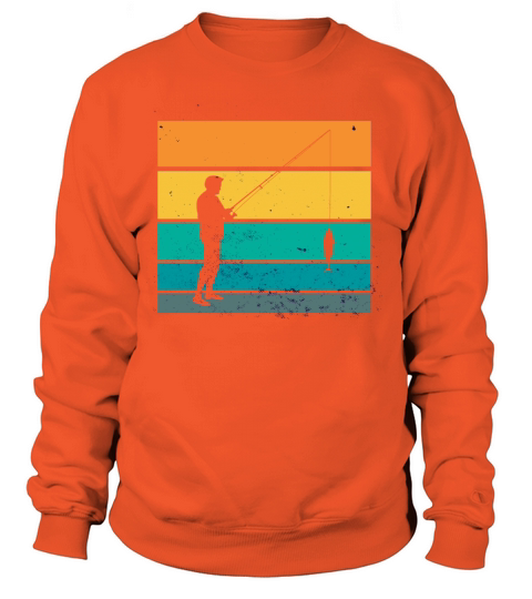 Fisherman Fisher angler sunset retro Women's Sweatshirt