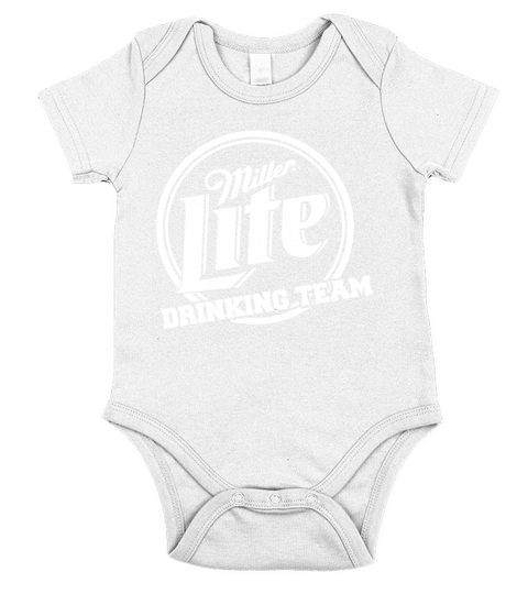 Miller Lite Drinking Team Short Sleeve Baby One-Piece