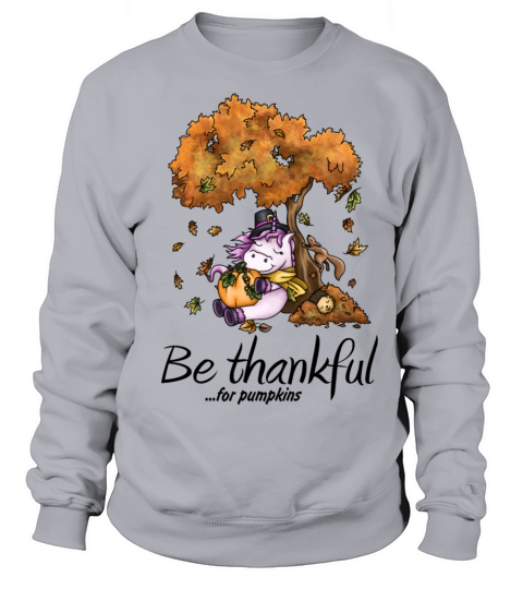 Thanksgiving festival cuddly unicorn under tree Men's Sweatshirt