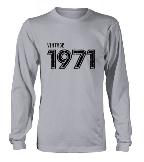 Vintage 1971 - 50th Birthday Gift Essential Men's Long Sleeve