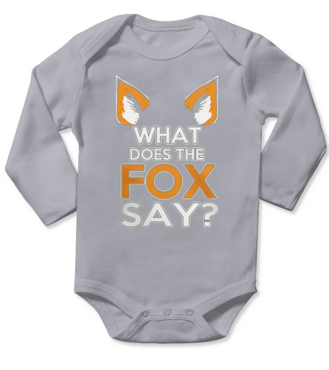 What Does the fox say Long Sleeve Baby One-Piece
