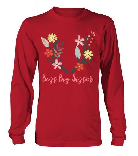 Best Big Sister Antler Women's Long Sleeve