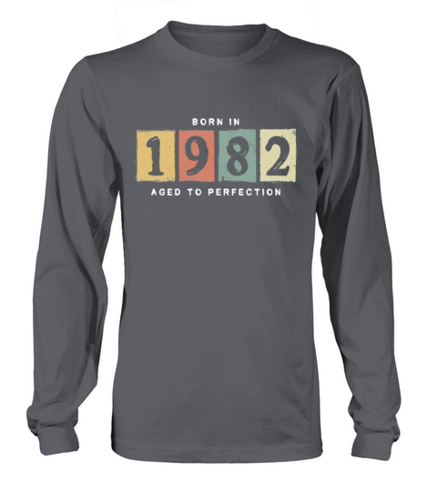 1982 Birthday vintage Gift Idea Men's Long Sleeve