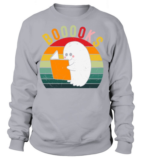 Funny ghosts reading books Boooo becomes booooks Women's Sweatshirt