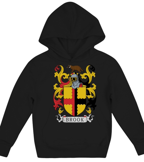 Brook Family Crest (Norton Priory) British Family Crests II Kids Hoodie