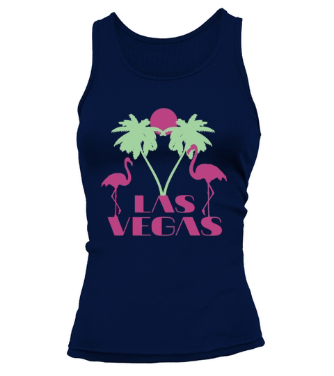 Las Vegas Nevada Retro Vintage Flamingo Palm Souvenir Gift Tank top Woman