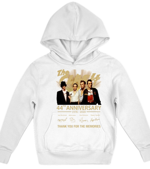 The clash 44th anniversary 1976 2020 thank you for the memories signatures Kids Hoodie