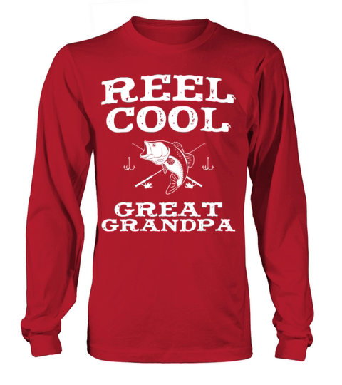 Reel Cool Great Grandpa Fishing Funny Fisherman Women's Long Sleeve