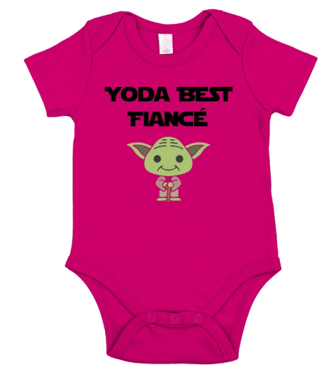 Yoda Best Fiance Proposal Gift Short Sleeve Baby One-Piece
