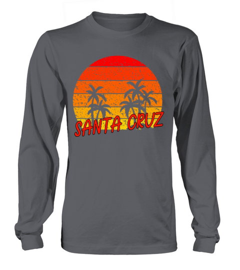 Santa Cruz retro vintage sunset Women's Long Sleeve