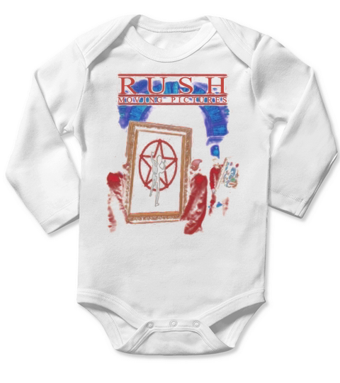 Rush Moving Picture - Unisex Long Sleeve Long Sleeve Baby One-Piece