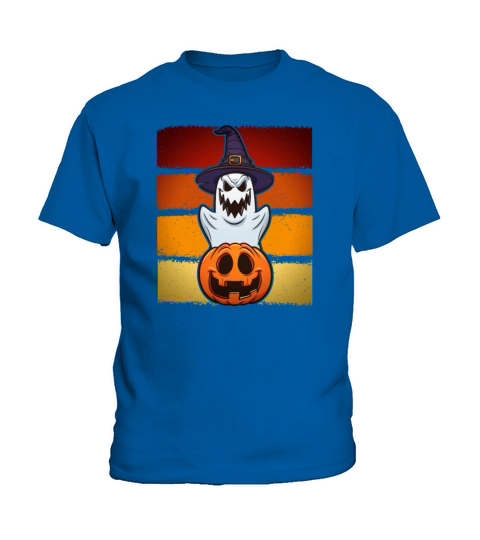 Halloween Ghost Pumpkin Funny vintage Kids T-Shirt