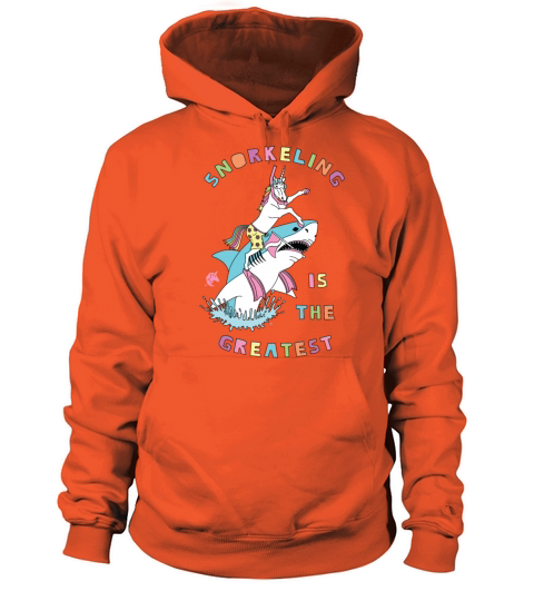 Snorkeling Male Is The Greatest Unicorn On Shark Women's Hoodie