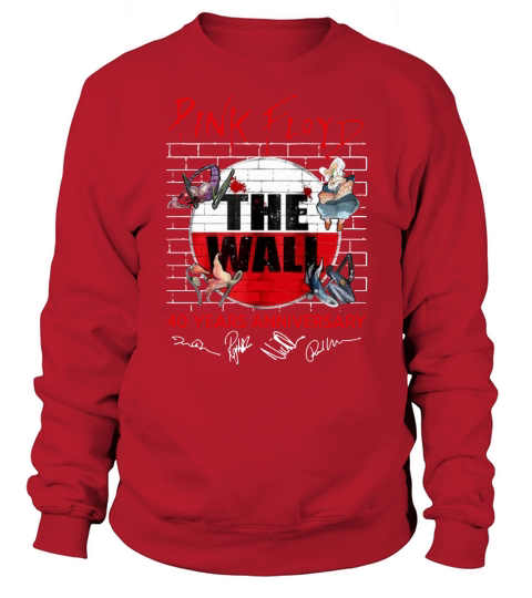 Pink Floyd The Wall 40 Years anniversary signatures shirt Sweatshirt Unisex
