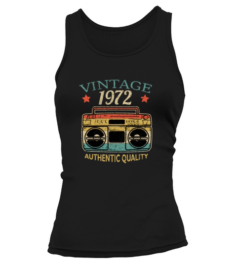 Vintage 1972 Radio Authentic Quality B-Day Gift Women's Tank Top
