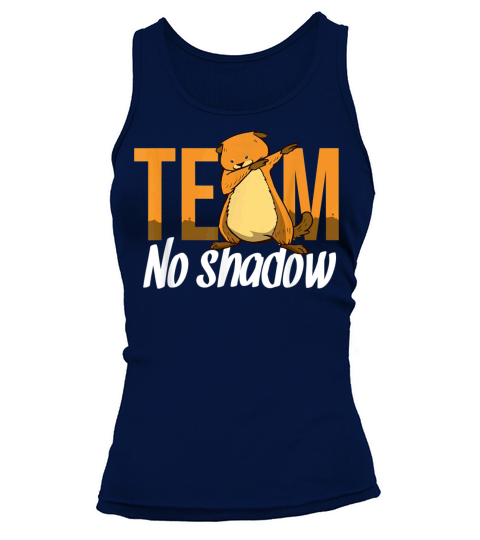 Funny Groundhog Day Team No Shadow Dabbing Kids Women's Tank Top