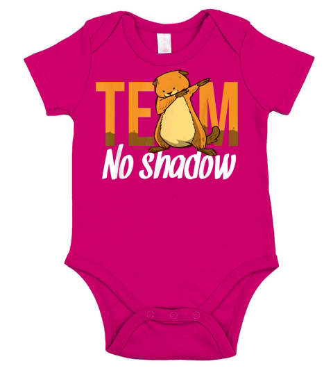 Funny Groundhog Day Team No Shadow Dabbing Kids Short Sleeve Baby One-Piece