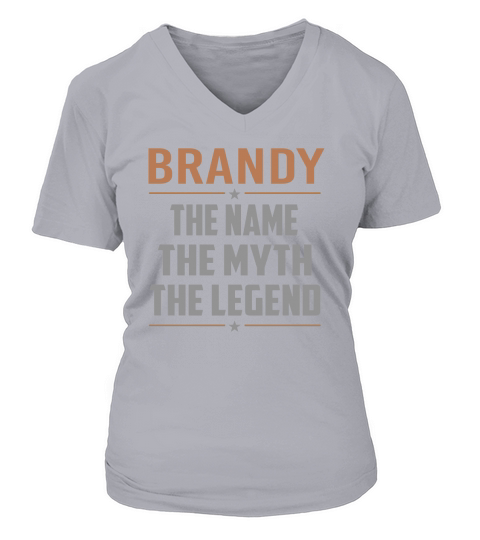 BRANDY Shirts The Name The Myth The Legend Name TShirts V-neck T-Shirt Woman