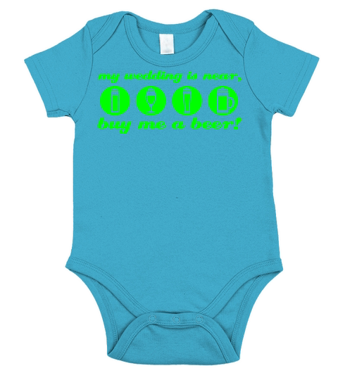 wedding bachleor buy me a beer Short Sleeve Baby One-Piece