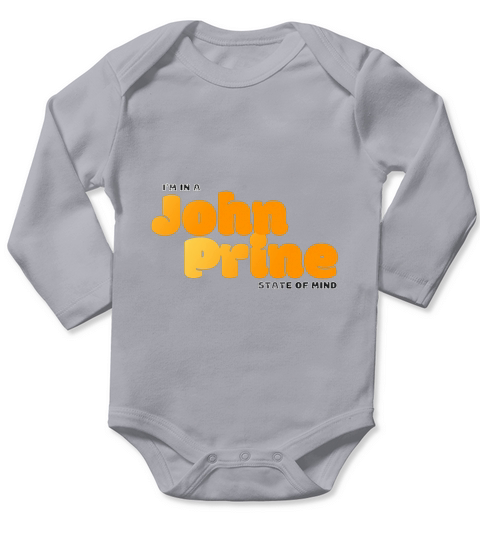 I Am In A John Prine State of Mind Long Sleeve Baby One-Piece