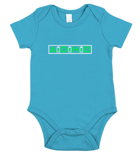 ADHD Batteries Gift Short Sleeve Baby One-Piece