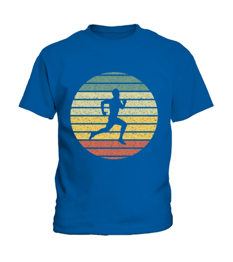 Running Silhouette Vintage Kids T-Shirt