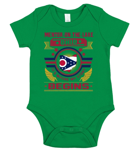 Mentor-On-The-Lake Shirt Short Sleeve Baby One-Piece