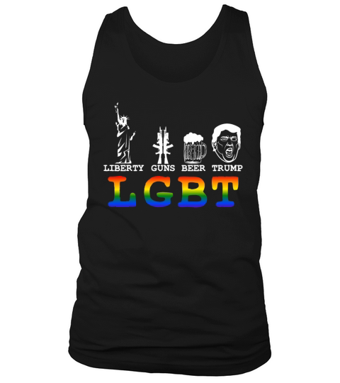 Cute Rainbow Flag Gay Pride Tshirt Design "LGBT" Men's Tank Top