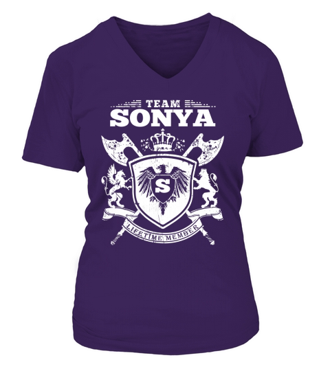 Team Sonya  Lifetime Member V-neck T-Shirt Woman