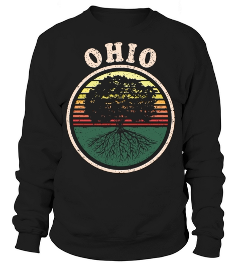 Ohio Vintage Sunset Roots Outdoors Souvenir Men's Sweatshirt