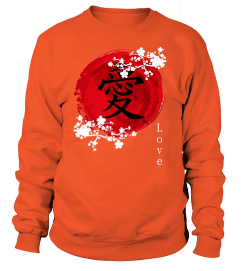 Japanese Kanji Love - Sakura Cherry Blossom shirt Women's Sweatshirt