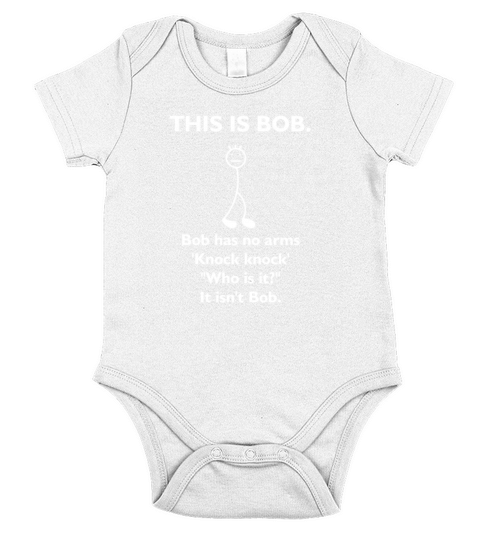 Dark Humor No Arms Bob Short Sleeve Baby One-Piece
