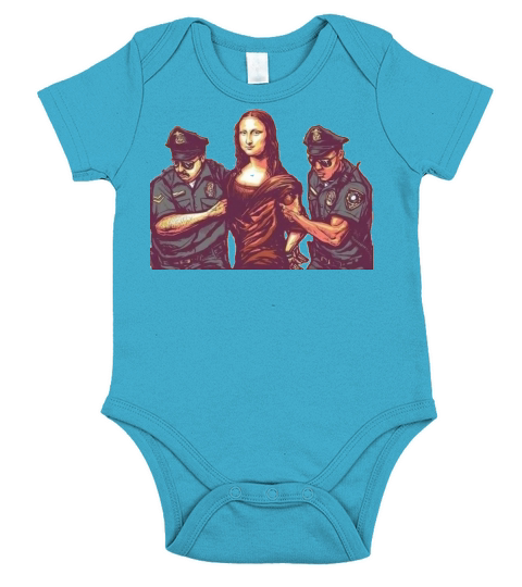 Mona Lisa Short Sleeve Baby One-Piece