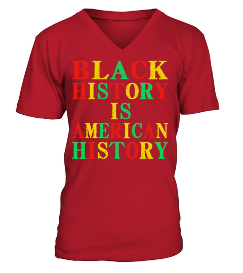 Black History is American History Men's V-Neck T-shirt