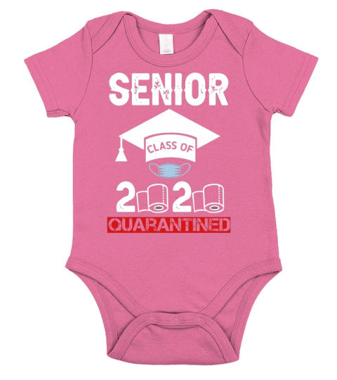 Senior Class of 2020 Quarantine Graduation Toilet Paper T-Shirt Short Sleeve Baby One-Piece