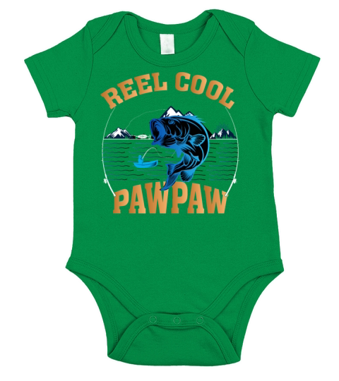 Reel Cool Pawpaw Shirt Short Sleeve Baby One-Piece