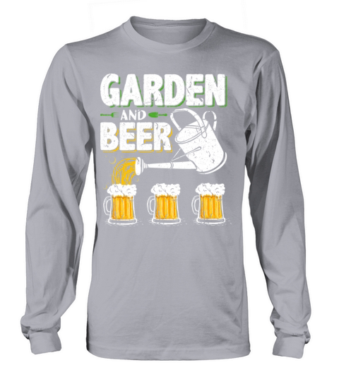 Garden and Beer Funny Gardener Men's Long Sleeve