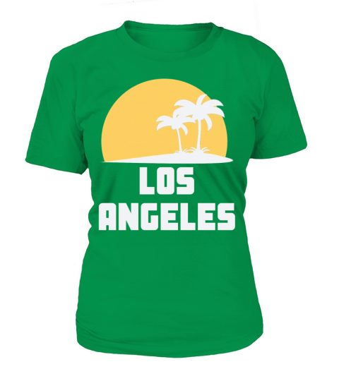 Los Angeles California Sunset Palm Trees Beach Women's T-Shirt