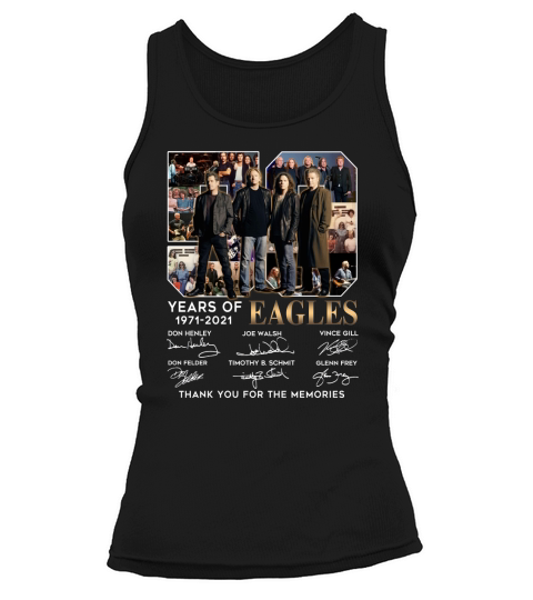 50 years of 1971 2021 Eagles signatures thank you for the memories Tank top Woman