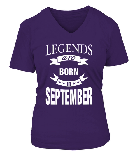 Legends are born in September Women's V-Neck T-shirt