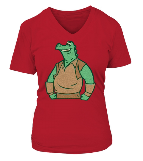 Crocodile swordsman Women's V-Neck T-shirt